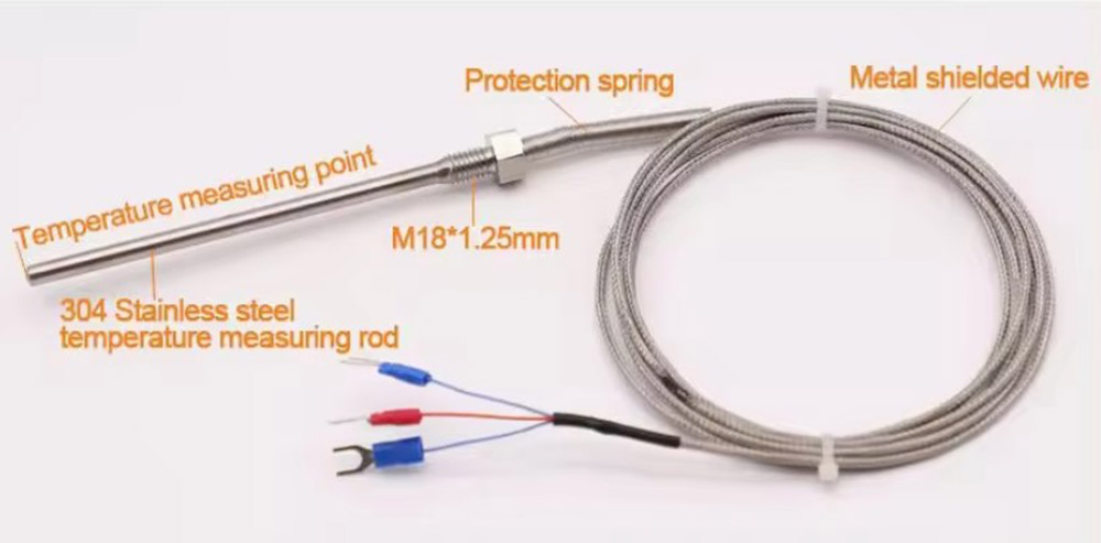 Illustrated introduction of the thermocouple probe